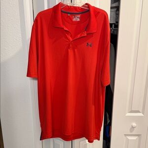 Under Armour Men's Bright Red Polo Shirt